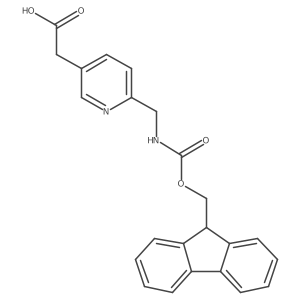 2-{6-[({[(9H-fluoren-9-yl)methoxy]carbonyl}amino)methyl]pyridin-3-yl}acetic acid结构式