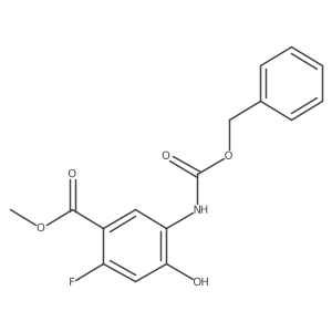 Methyl 5-{[(benzyloxy)carbonyl]amino}-2-fluoro-4-hydroxybenzoate Structure