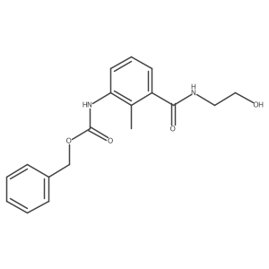 benzyl N-{3-[(2-hydroxyethyl)carbamoyl]-2-methylphenyl}carbamate结构式