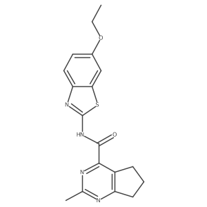 N-(6-ethoxy-1,3-benzothiazol-2-yl)-2-methyl-5H,6H,7H-cyclopenta[d]pyrimidine-4-carboxamide结构式