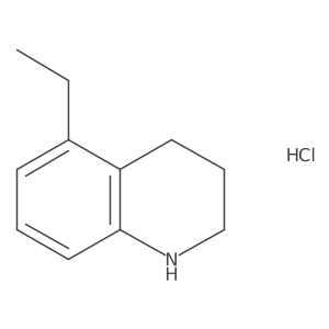 5-Ethyl-1,2,3,4-tetrahydroquinoline hydrochloride结构式