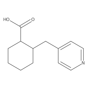 (1S,2R)-2-(4-pyridylmethyl)-cyclohexanecarboxylic acid Structure