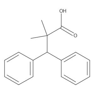2,2-Dimethyl-3,3-diphenylpropanoic acid结构式