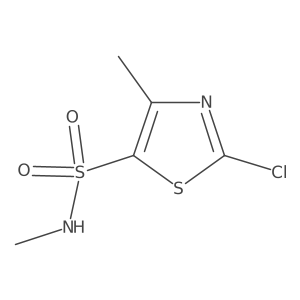 2-Chloro-N,4-dimethyl-5-thiazolesulfonamide结构式