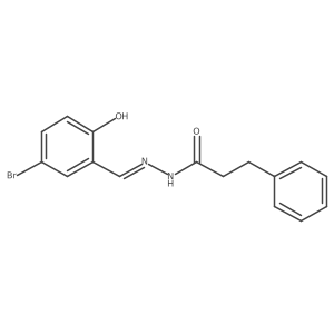 N'-(5-bromo-2-hydroxybenzylidene)-3-phenylpropanohydrazide Structure