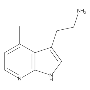 2-{4-methyl-1H-pyrrolo[2,3-b]pyridin-3-yl}ethan-1-amine Structure