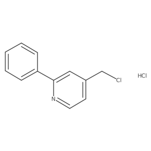 4-(Chloromethyl)-2-phenylpyridine hydrochloride Structure