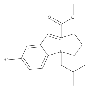 Methyl 8-bromo-1-(2-methylpropyl)-1,2,3,4-tetrahydro-1-benzazocine-5-carboxylate Structure