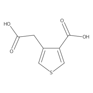 4-(Carboxymethyl)thiophene-3-carboxylic acid结构式