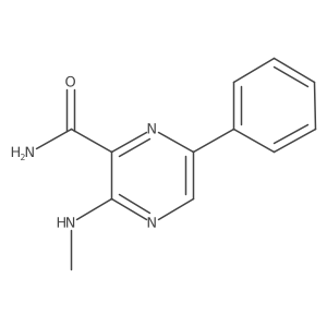 3-(Methylamino)-6-phenylpyrazine-2-carboxamide结构式