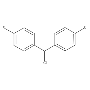 1-Chloro-4-(chloro(4-fluorophenyl)methyl)benzene结构式