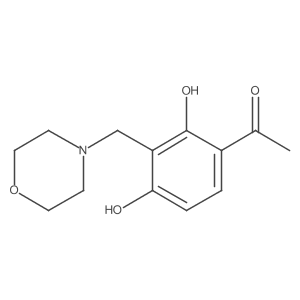 1-(2,4-Dihydroxy-3-(morpholinomethyl)phenyl)ethanone结构式