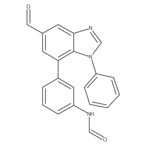 7-(3-(Formylamino)-phenyl)-5-formyl-1-phenylbenzimidazole结构式
