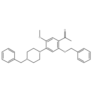 1-(2-(Benzyloxy)-4-(4-benzylpiperazin-1-yl)-5-methoxyphenyl)ethanone Structure