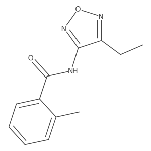 N-(4-ethyl-1,2,5-oxadiazol-3-yl)-2-methylbenzamide Structure