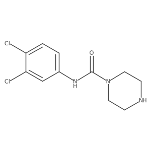 N-(3,4-Dichlorophenyl)piperazine-1-carboxamide结构式
