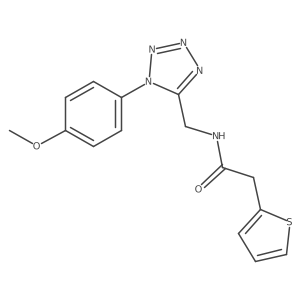 N-((1-(4-methoxyphenyl)-1H-tetrazol-5-yl)methyl)-2-(thiophen-2-yl)acetamide Structure