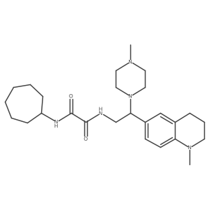 N1-cycloheptyl-N2-(2-(1-methyl-1,2,3,4-tetrahydroquinolin-6-yl)-2-(4-methylpiperazin-1-yl)ethyl)oxalamide Structure