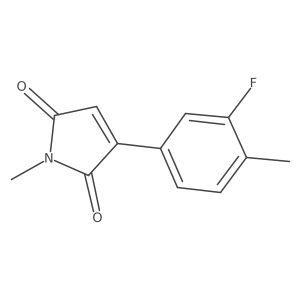 3-(3-Fluoro-4-methylphenyl)-1-methylpyrrole-2,5-dione结构式