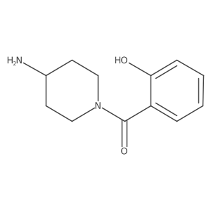 2-(4-Aminopiperidine-1-carbonyl)phenol结构式