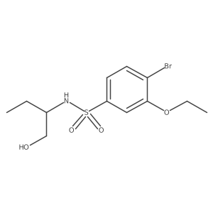 4-bromo-3-ethoxy-N-[1-(hydroxymethyl)propyl]benzenesulfonamide结构式