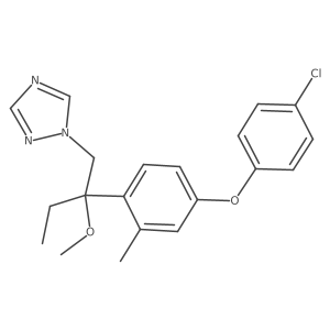 1-(2-(4-(4-Chlorophenoxy)-2-methylphenyl)-2-methoxybutyl)-1H-1,2,4-triazole Structure