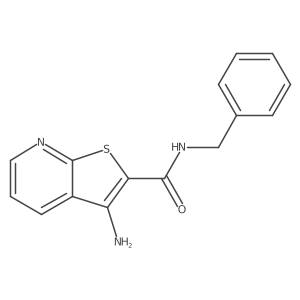 3-amino-N-benzylthieno[2,3-b]pyridine-2-carboxamide Structure