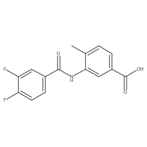 3-[(3,4-Difluorobenzoyl)amino]-4-methylbenzoic acid Structure