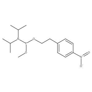 Phosphoramidous acid, bis(1-methylethyl)-, methyl 2-(4-nitrophenyl)ethyl ester Structure