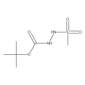 Tert-butyl 2-(methylsulfonyl)hydrazinecarboxylate Structure