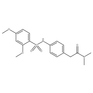 2-[4-(2,4-dimethoxybenzenesulfonamido)phenyl]-N,N-dimethylacetamide Structure