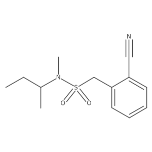 N-(butan-2-yl)-1-(2-cyanophenyl)-N-methylmethanesulfonamide结构式