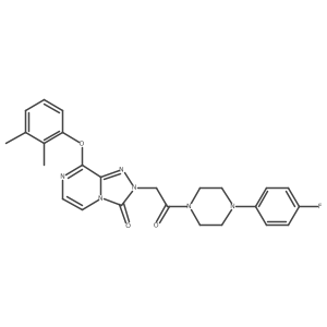 N-(2-chloro-4-fluorobenzyl)-1-(3-phenoxypyrazin-2-yl)piperidine-4-carboxamide Structure