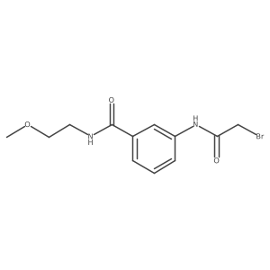 3-[(2-Bromoacetyl)amino]-N-(2-methoxyethyl)-benzamide Structure