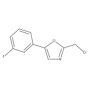 2-(Chloromethyl)-5-(3-fluorophenyl)-1,3-oxazole结构式