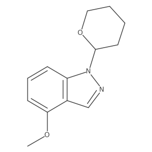 4-Methoxy-1-(tetrahydro-2H-pyran-2-yl)-1H-indazole结构式