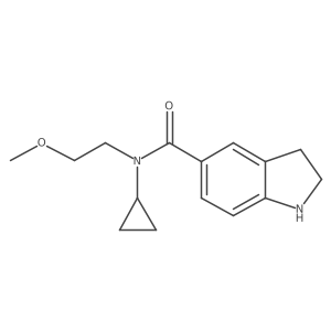 1h-Indole-5-carboxamide,n-cyclopropyl-2,3-dihydro-n-(2-methoxyethyl)-结构式