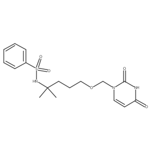 N-{5-[(2,4-Dioxo-3,4-Dihydropyrimidin-1(2h)-Yl)methoxy]-2-Methylpentan-2-Yl}benzenesulfonamide Structure