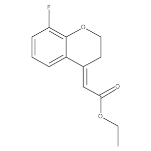 Ethyl 2-[(4e)-8-fluoro-3,4-dihydro-2h-1-benzopyran-4-ylidene]acetate结构式