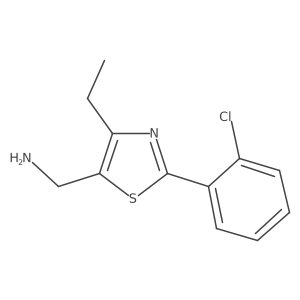 (2-(2-Chlorophenyl)-4-ethylthiazol-5-yl)methanamine Structure
