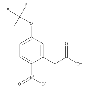 2-Nitro-5-(trifluoromethoxy)phenylacetic acid结构式