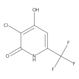 3-Chloro-2,4-dihydroxy-6-(trifluoromethyl)pyridine Structure