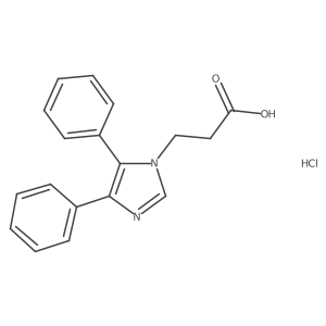 3-(4,5-Diphenyl-1H-imidazol-1-YL)propanoic acid hydrochloride Structure