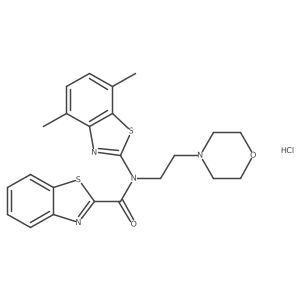 N-(4,7-dimethylbenzo[d]thiazol-2-yl)-N-(2-morpholinoethyl)benzo[d]thiazole-2-carboxamide hydrochloride Structure