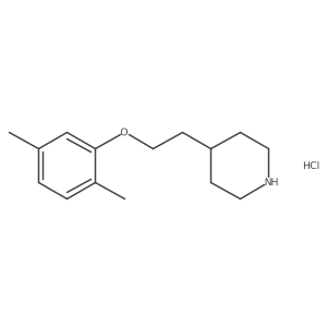 4-[2-(2,5-Dimethylphenoxy)ethyl]piperidine hydrochloride结构式