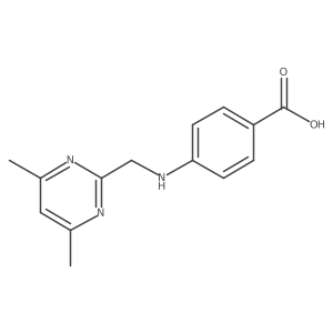 4-[(4,6-Dimethylpyrimidin-2-yl)methylamino]benzoic acid Structure