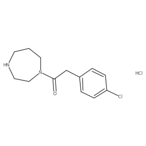 2-(4-Chlorophenyl)-1-(1,4-diazepan-1-yl)ethan-1-one hydrochloride Structure