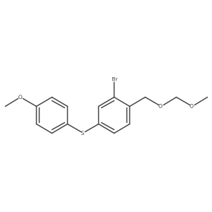 2-Bromo-1-[(methoxymethoxy)methyl]-4-[(4-methoxyphenyl)thio]benzene结构式