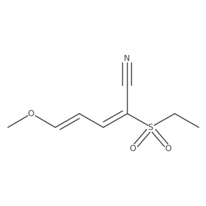 2-(Ethylsulfonyl)-5-methoxy-2,4-pentadienenitrile结构式
