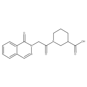 1-[(1-oxophthalazin-2(1H)-yl)acetyl]piperidine-3-carboxylic acid结构式